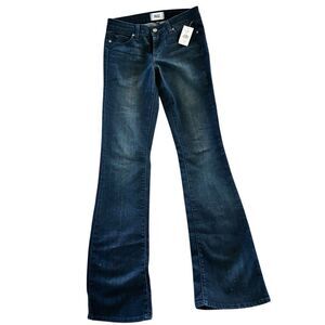 PAIGE Women's Dark Blue Flare Jeans - Manhattan Size 27 NWT